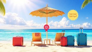 Пляжный отдых с чемоданами и логотипом Coral Travel – «Горящий тур»